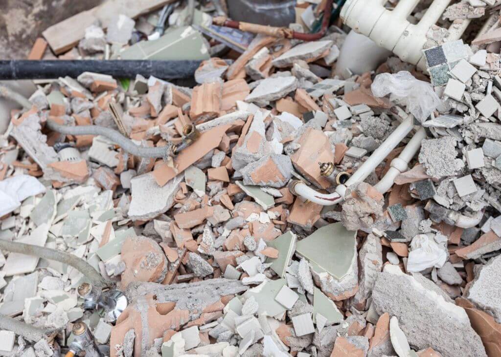 Drywall Plaster Debris